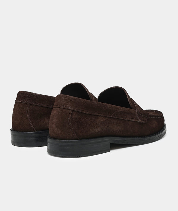 Garment Project Miles Penny Loafer Brown Suede