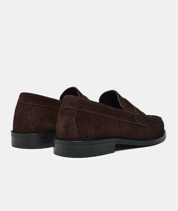 Garment Project Miles Penny Loafer Brown Suede