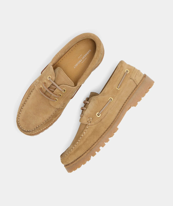Garment Project Ollie Boat Shoe Earth Suede