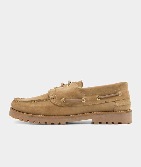 garment project Ollie Boat Shoe Earth Suede