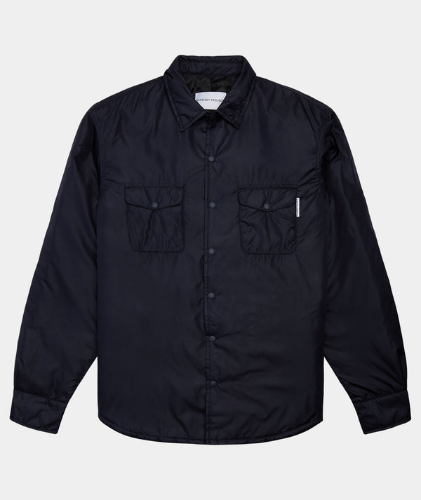 garment project Padded Nylon Shirt Navy