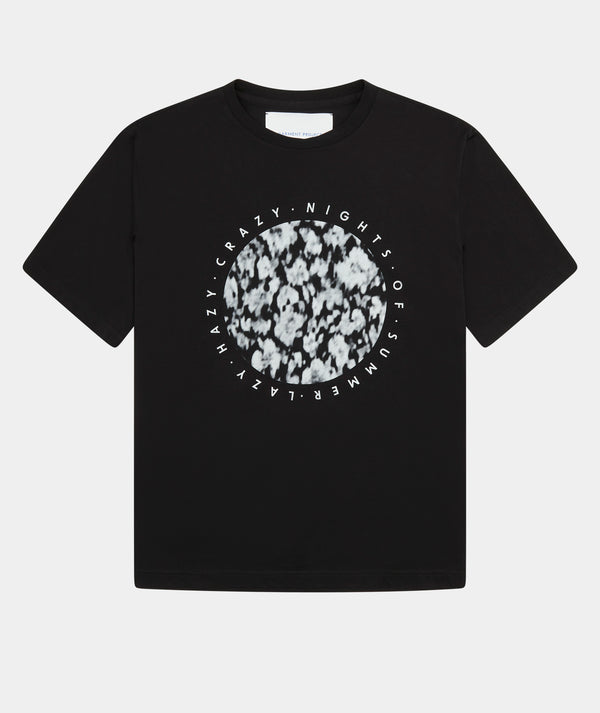 garment project Relaxed Fit Tee Black / Lazy hazy