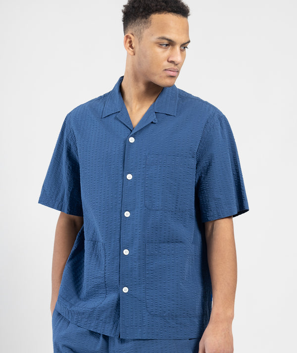 Garment Project S/S Utility Shirt Washed Blue