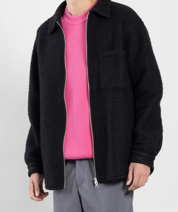 Garment Project Teddy Unlined Jacket Black