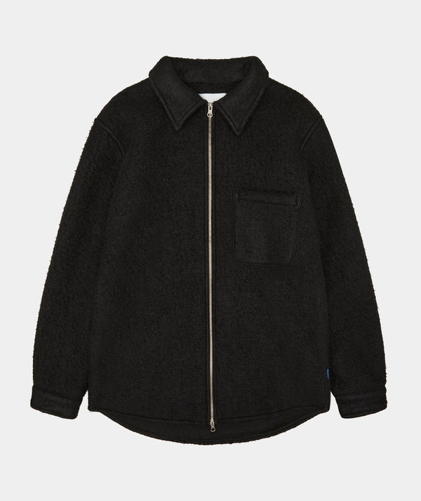 garment project Teddy Unlined Jacket Black