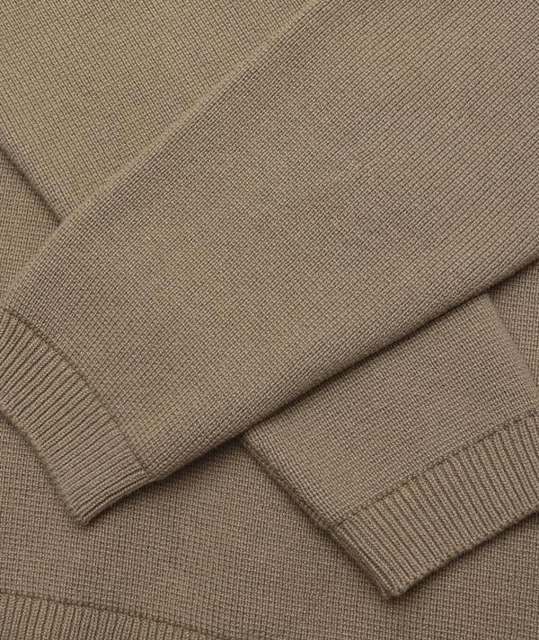 Garment Project Zipper Knit Cardigan Moss