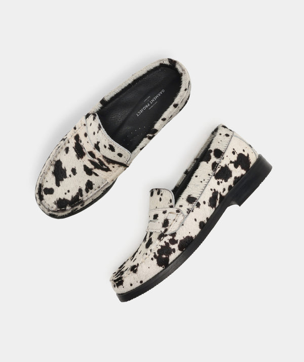Garment Project Miles Penny Loafer Hairy Cow Leather