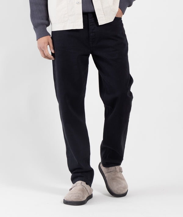 Garment Project Regular Five Pocket Jeans Black Overdyed