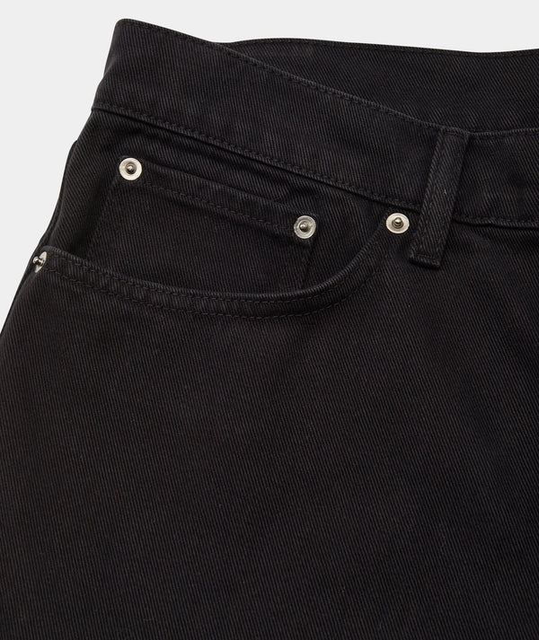 Garment Project Regular Five Pocket Jeans Black Overdyed