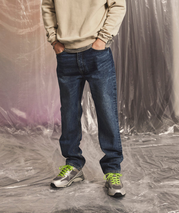 Garment Project Regular Five Pocket Jeans Indigo Washed