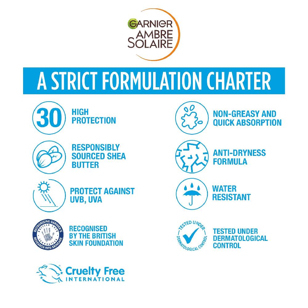Garnier Ambre Solaire Ambre Solaire Mini Ultra-Hydrating Shea Butter Sun Protection Cream SPF30 Travel