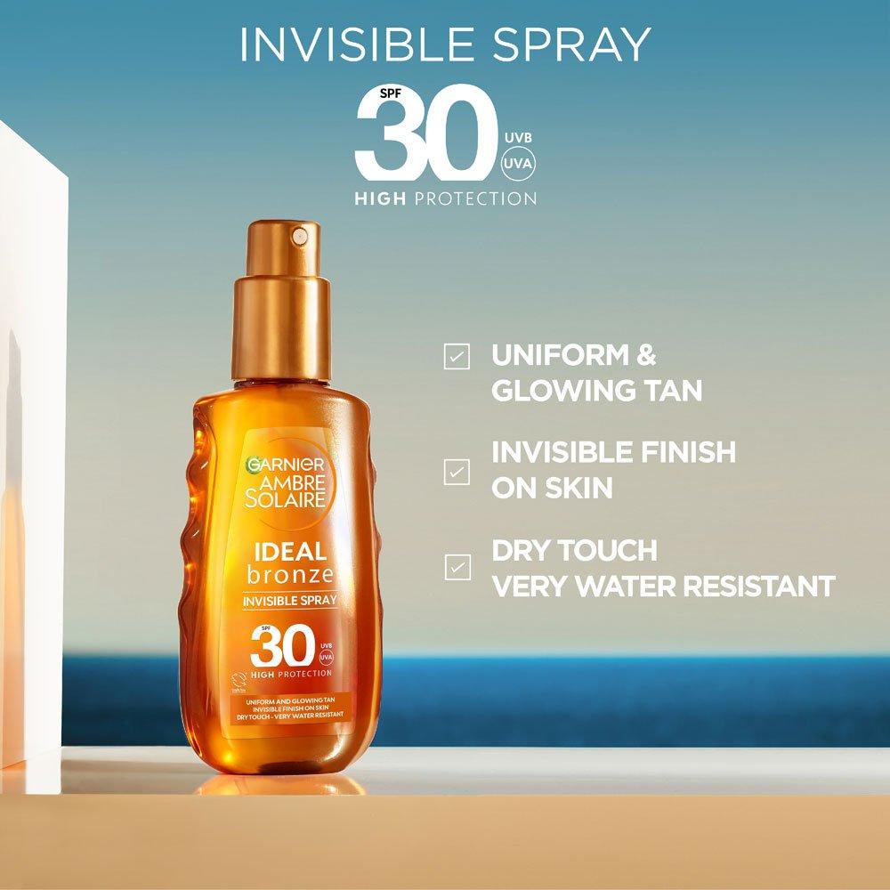 Garnier AMBRE SOLAIRE IDEAL BRONZE Garnier Ambre Solaire Ideal Bronze Invisible Spray SPF30
