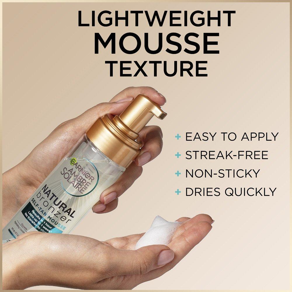 Garnier Ambre Solaire Natural Bronzer Intense Clear Self Tan Mousse 200ml