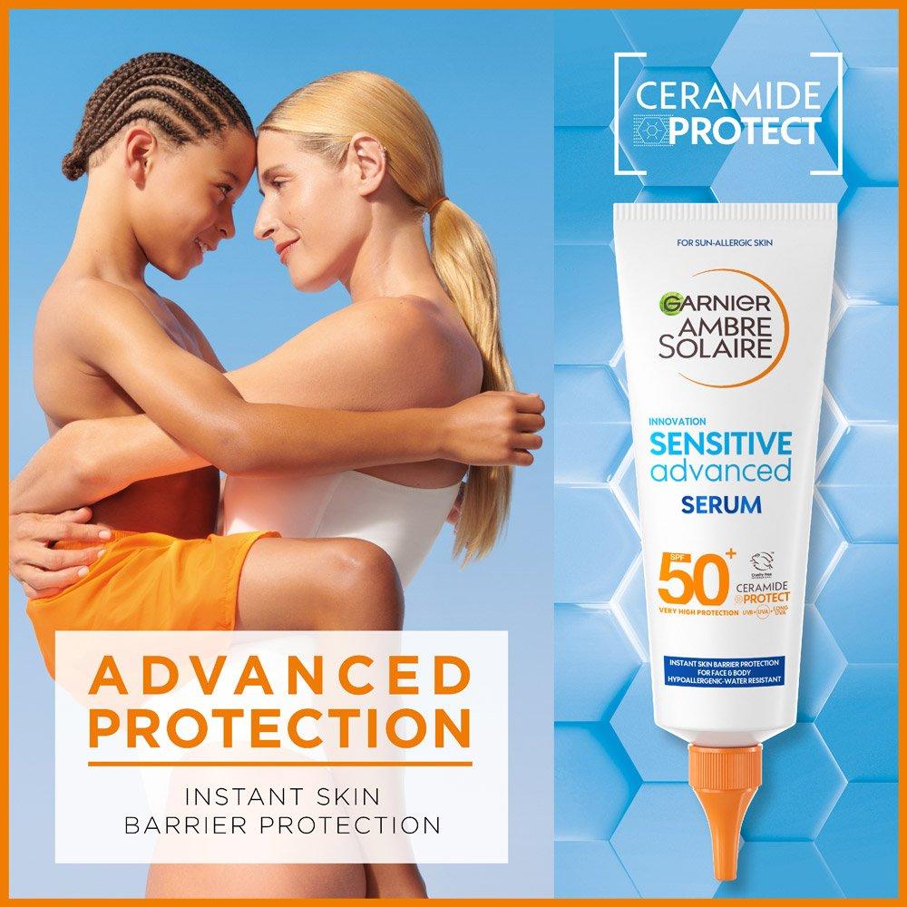 Garnier Ambre Solaire Sensitive Advanced Serum For Face & Body With SPF 50+