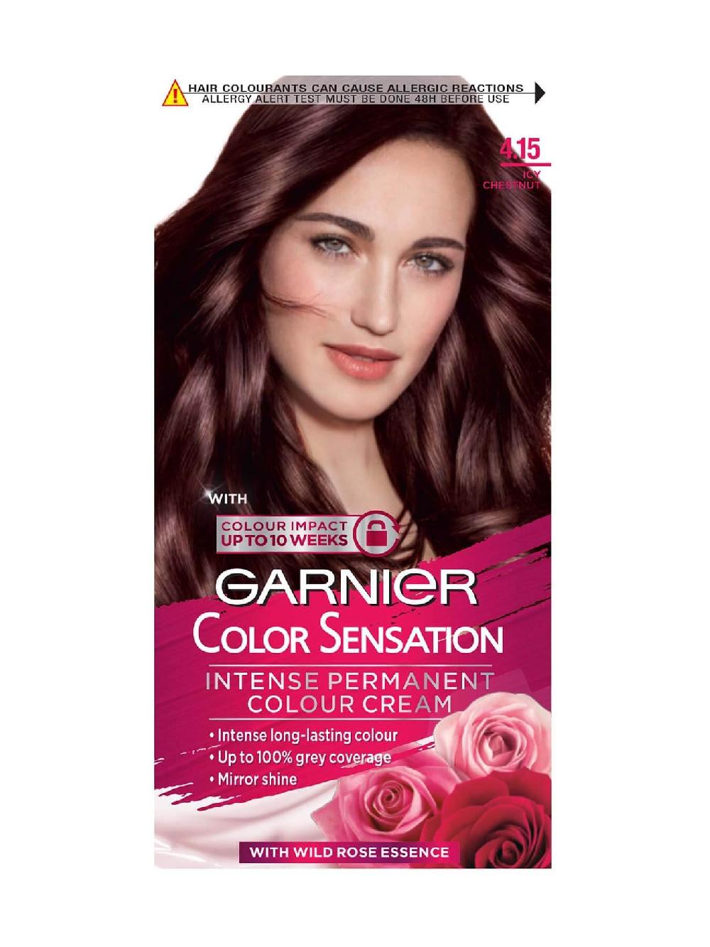 Garnier Color Sensation Garnier Color Sensation 4.15 Icy Chestnut Brown Permanent Hair Dye
