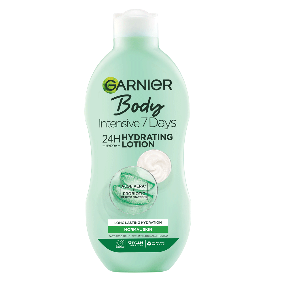 Garnier Garnier Intensive 7 Days Garnier Intensive 7 Days Aloe Vera Probiotic Extract Body Lotion Normal Skin 400ml