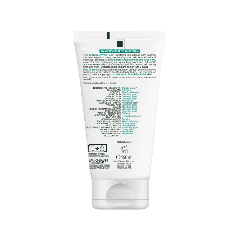 Garnier Garnier SkinActive Hyaluronic Aloe Whip Foam Facial Cleanser