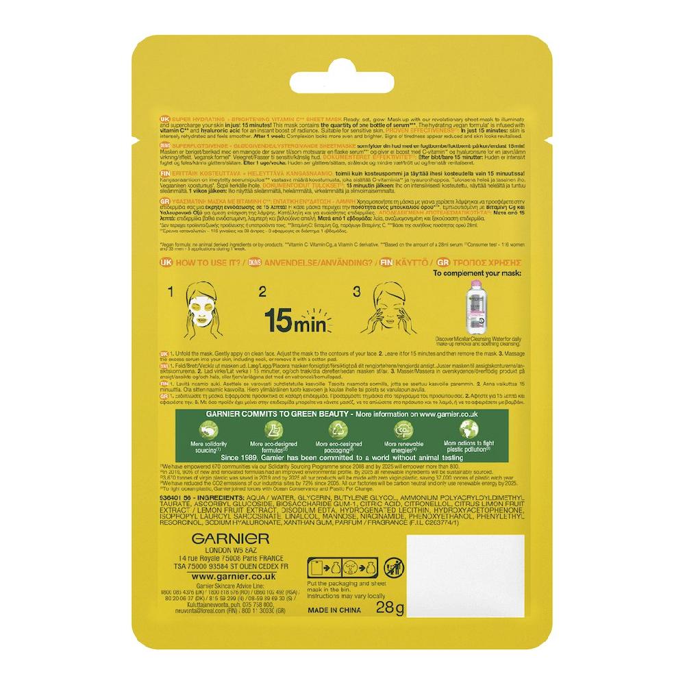 Garnier SkinActive Vitamin C Sheet Mask