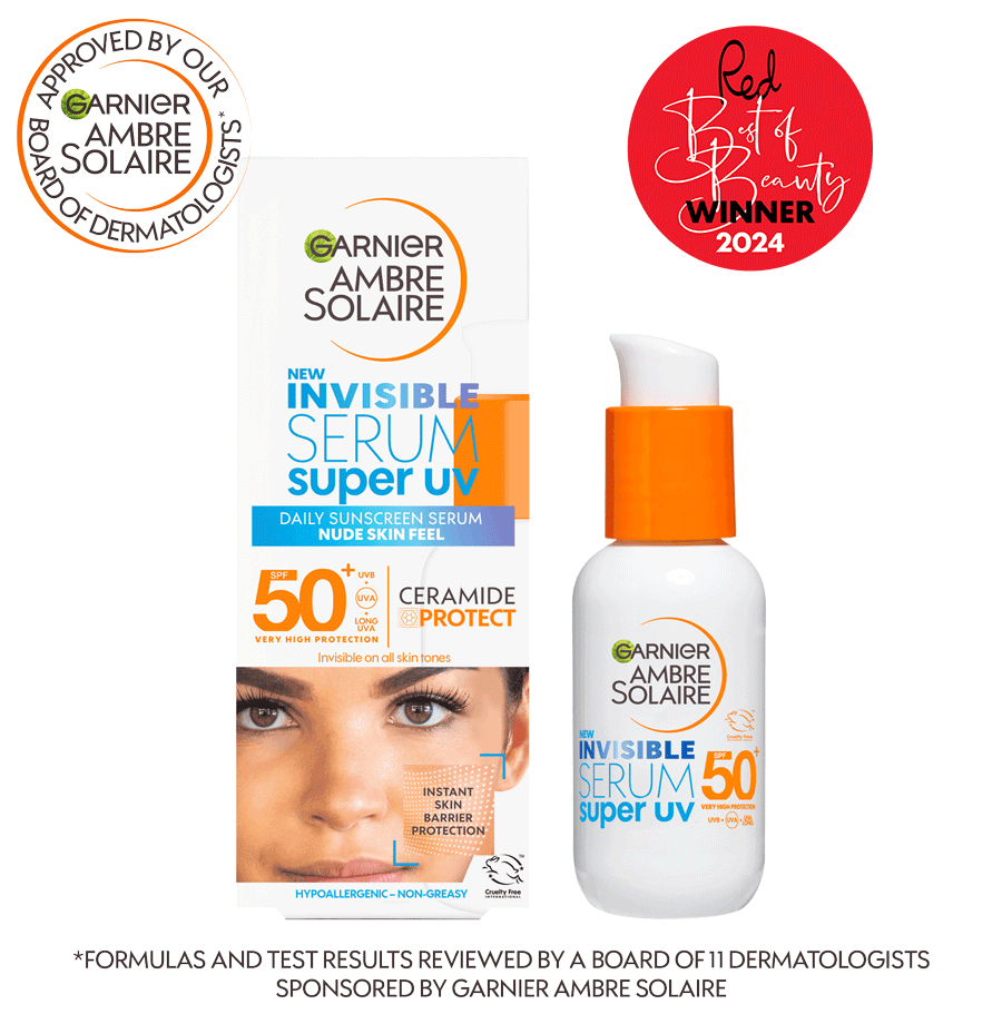 garnier Super UV Invisible Face serum SPF50+