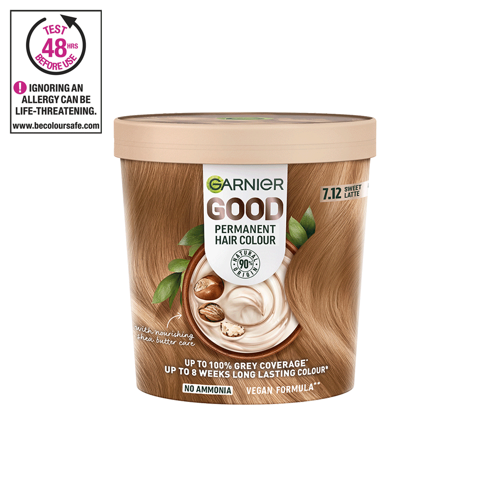 Garnier GOOD GOOD Permanent Hair Dye 7.12 Sweet Latte