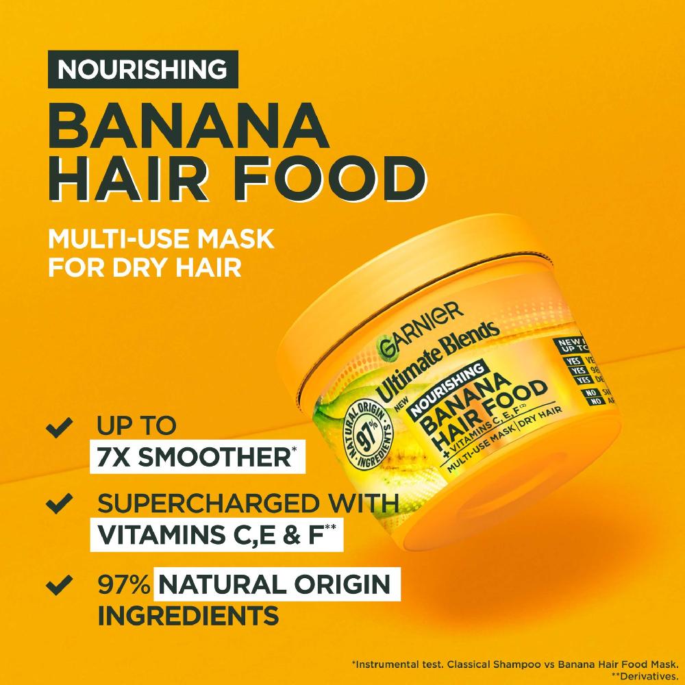 Garnier HAIR FOOD BANANA & SHEA BUTTER SUPERCHARGED HAIR FOOD MASK