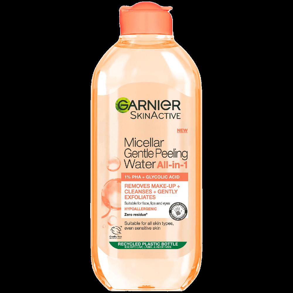 Garnier Micellar Micellar Gentle Peeling Water 1% PHA & Glycolic Acid Cleanse Exfoliate & Glow
