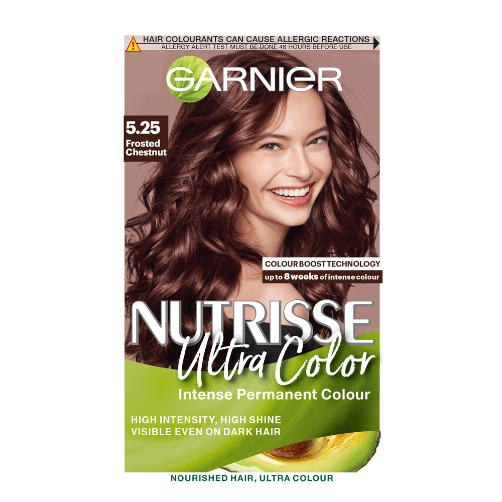 garnier Nutrisse Crème Garnier Nutrisse 5.25 Ultra Chestnut Brown Permanent Hair Dye
