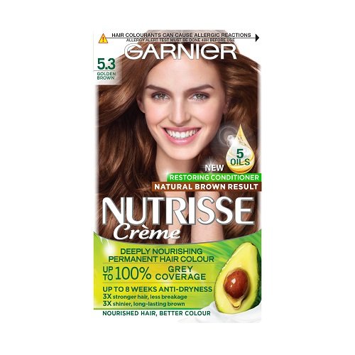 Garnier Nutrisse Crème Garnier Nutrisse 5.3 Golden Brown Permanent Hair Dye