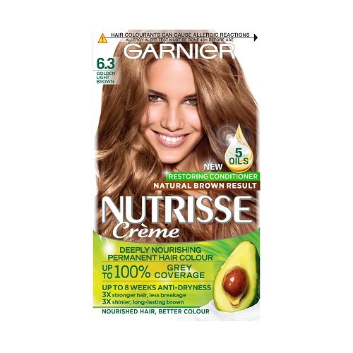 Garnier Nutrisse Crème Garnier Nutrisse 6.3 Golden Light Brown Permanent Hair Dye
