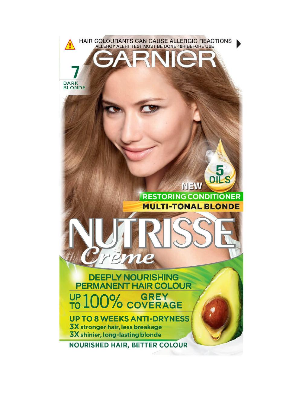 Garnier Nutrisse Crème Garnier Nutrisse 7 Dark Blonde Permanent Hair Dye