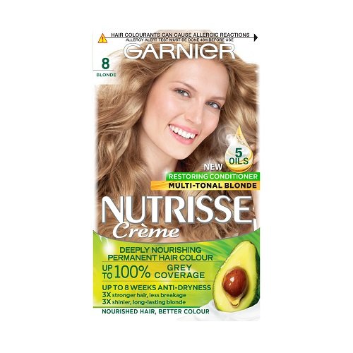 Garnier Nutrisse Crème Garnier Nutrisse 8 Blonde Permanent Hair Dye