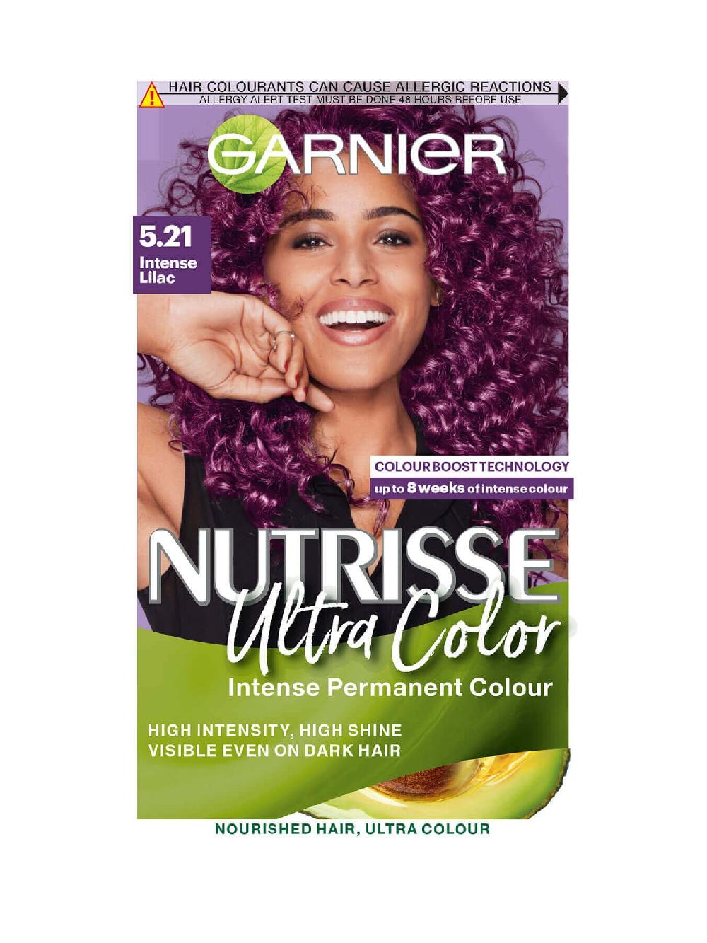 Garnier Nutrisse Ultra Color Garnier Nutrisse Ultra Color 5.21 Intense Lilac Permanent Hair Dye