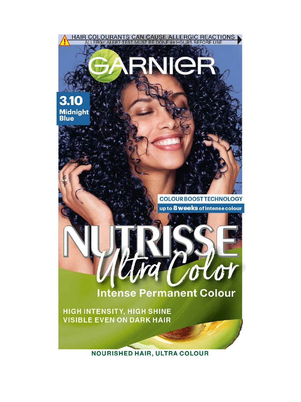 Garnier Nutrisse Ultra Color Garnier Nutrisse Ultra Color 3.10 Midnight Blue Permanent Hair Dye