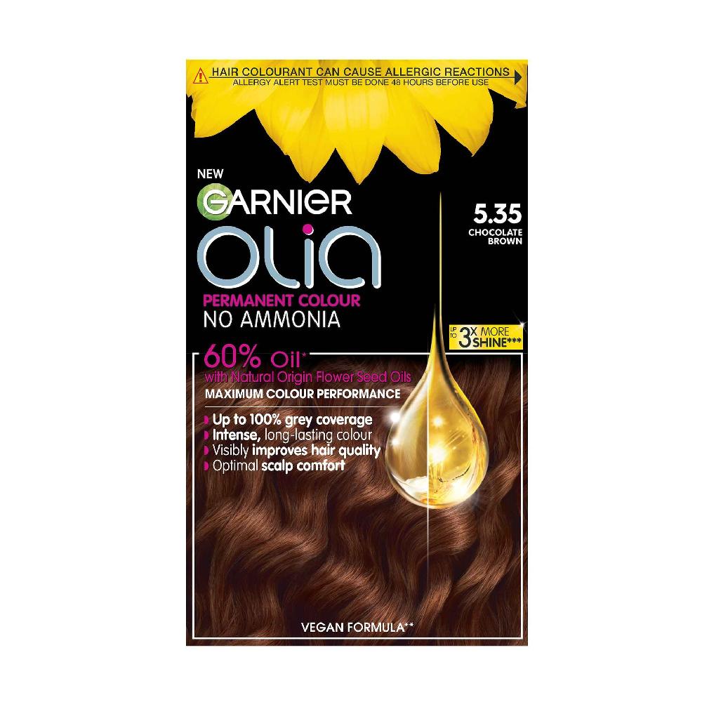 Garnier Olia Garnier Olia 5.35 Rich Chocolate Brown Permanent Home Hair Dye