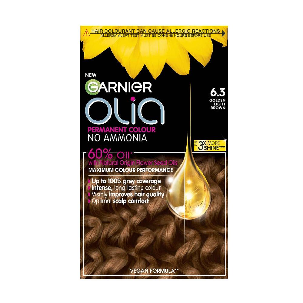 Garnier Olia Garnier Olia 6.3 Golden Light Brown Permanent Home Hair Dye