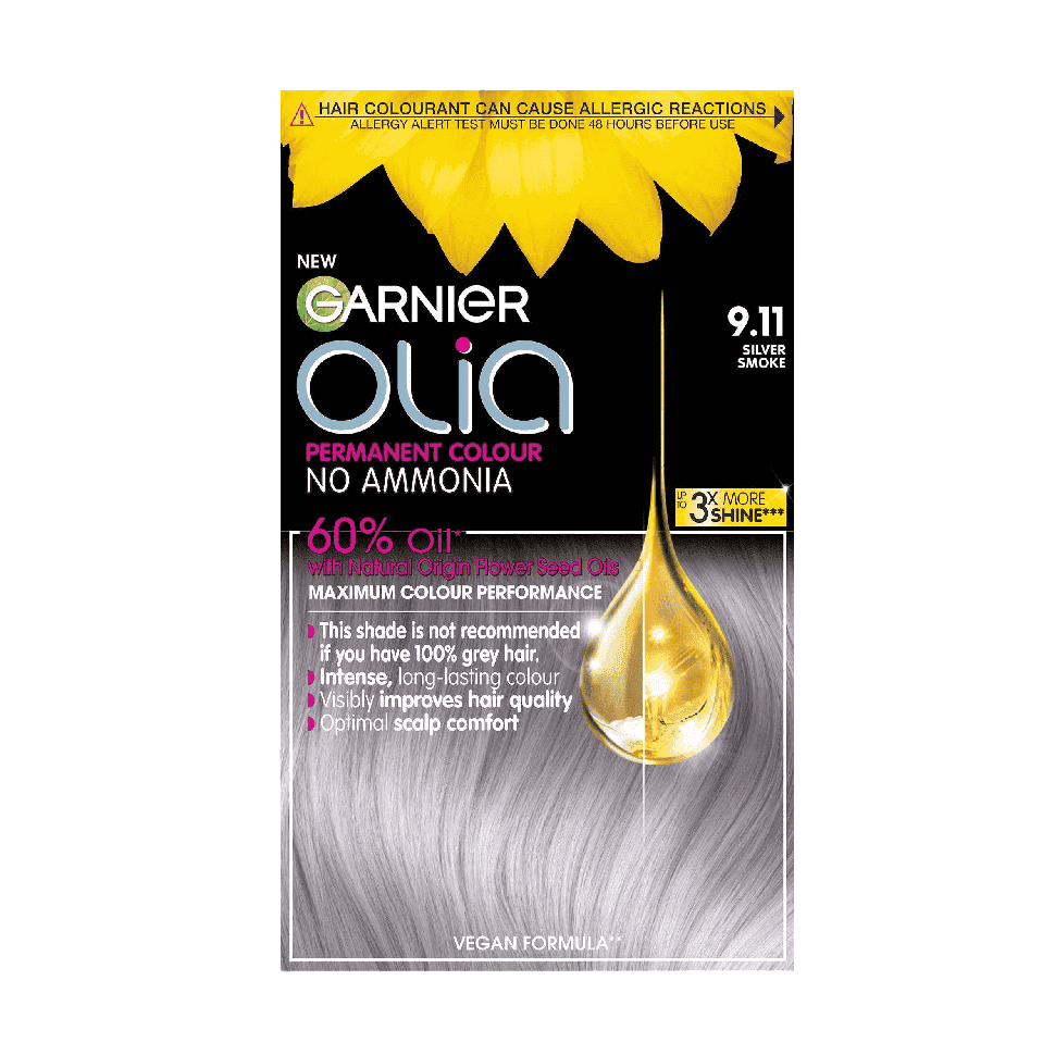 garnier Olia Garnier Olia 9.11 Metallic Silver Permanent Home Hair Dye