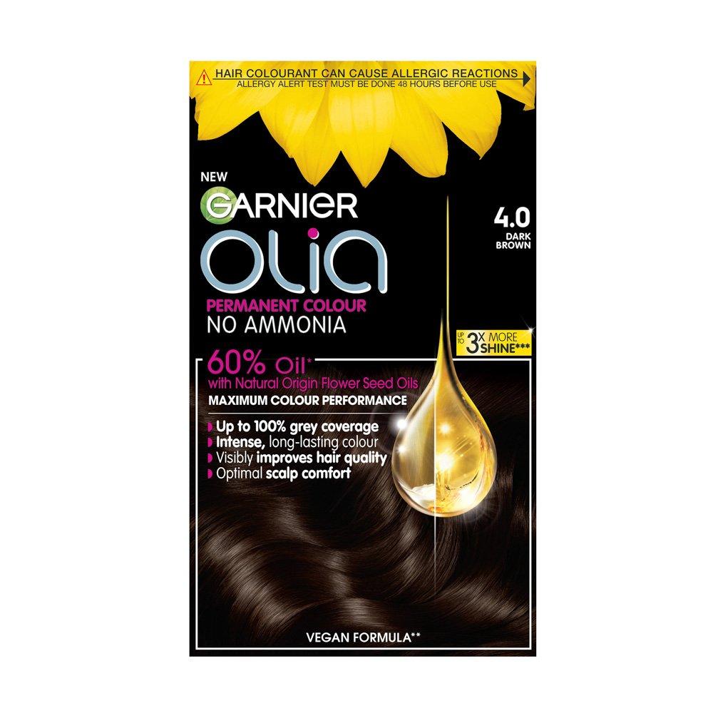 Garnier Olia Olia Permanent Hair Dye Dark Brown 4.0