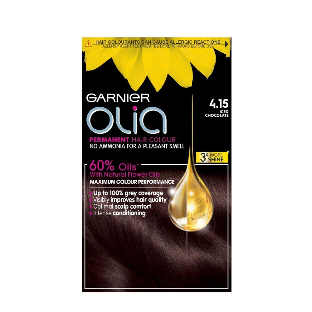 garnier Olia Olia Permanent Hair Dye Iced Chocolate 4.15