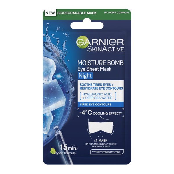 Garnier Sheet Masks Moisture Bomb Night-Time Eye Tissue Mask
