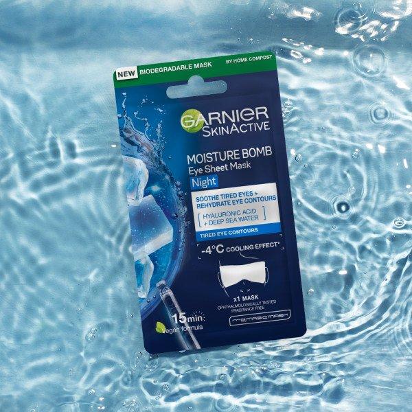 Garnier Sheet Masks Moisture Bomb Night-Time Eye Tissue Mask