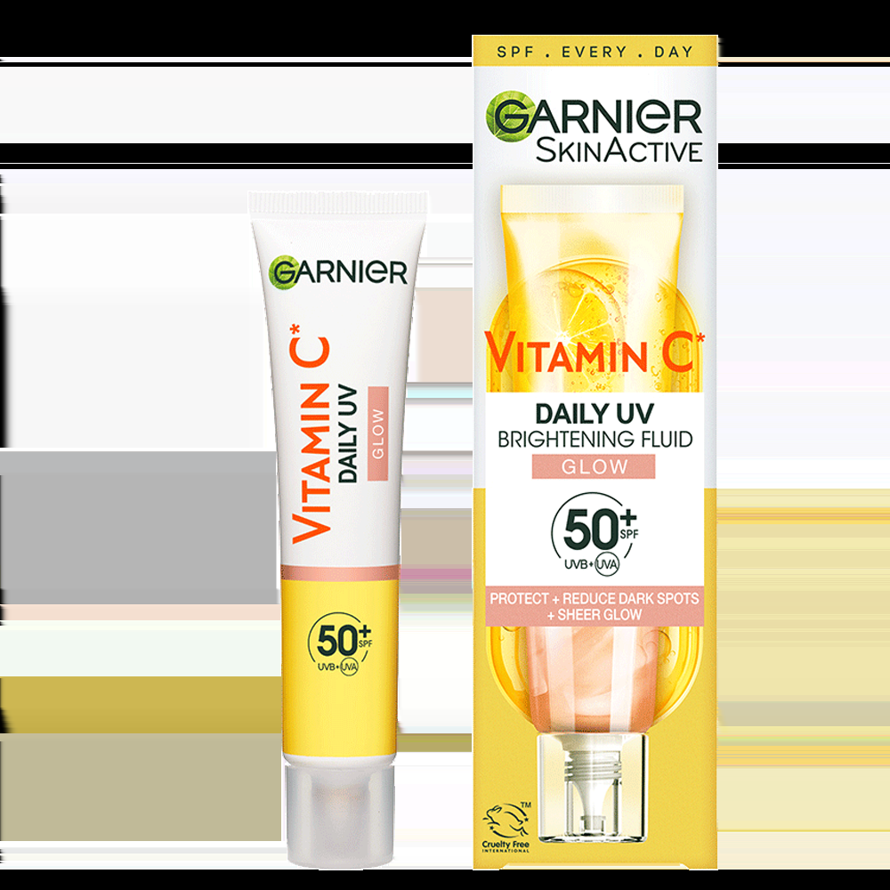Garnier SKIN ACTIVE Garnier Vitamin C Daily UV Brightening Fluid Sheer Glow SPF50+