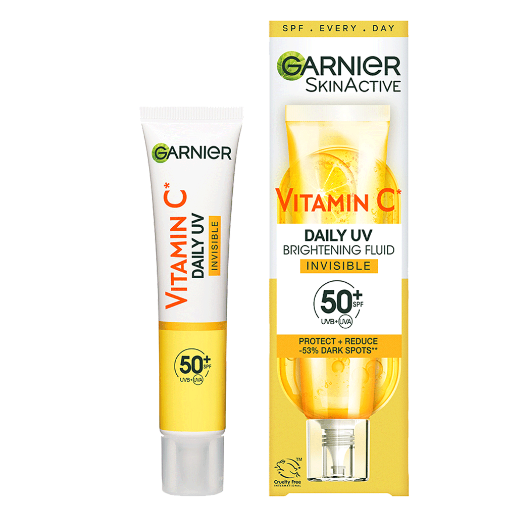 garnier SKIN ACTIVE Garnier Vitamin C Daily UV Brightening Fluid Invisible SPF50+