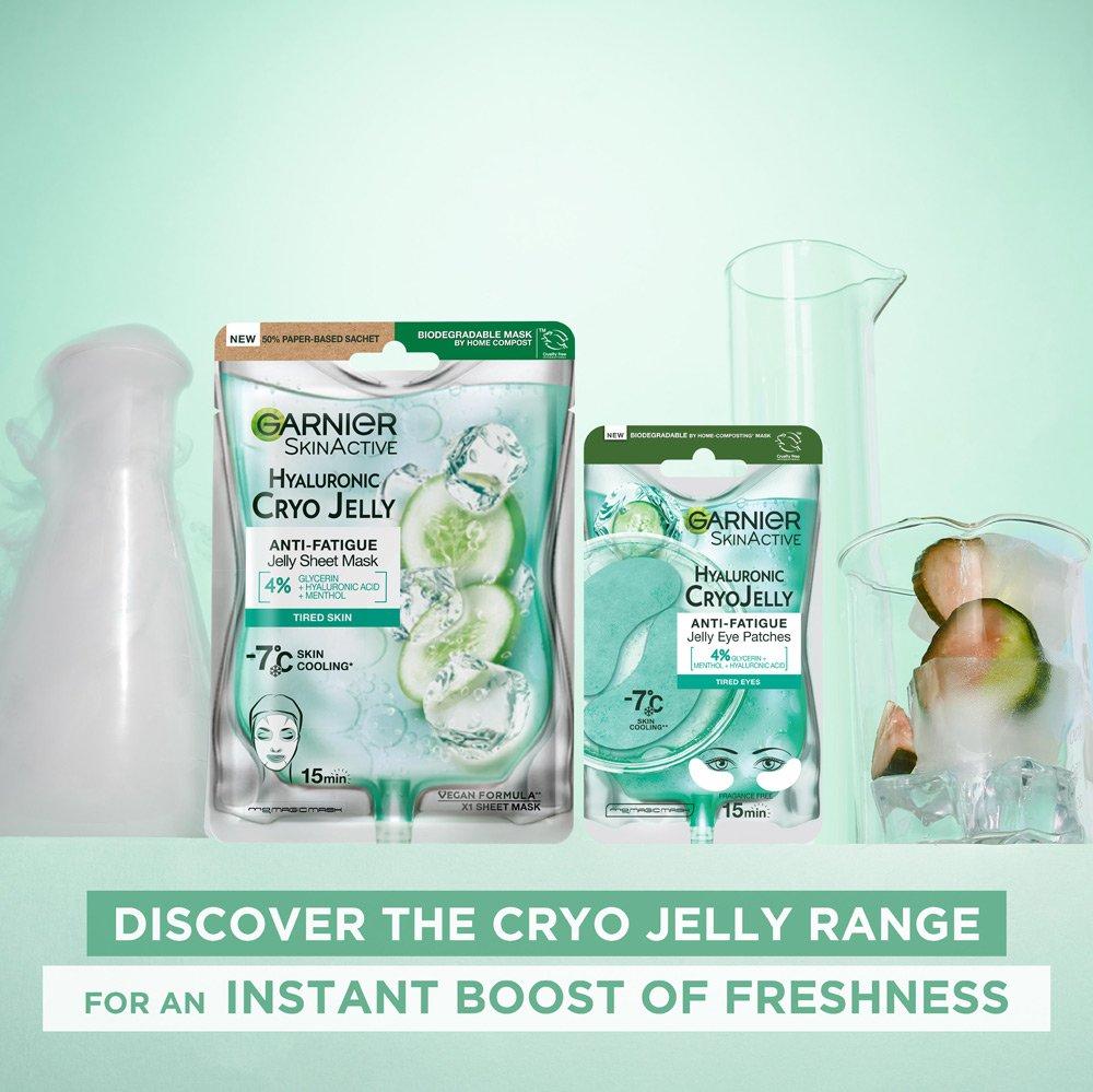 Garnier SkinActive Anti-Fatigue Hyaluronic Acid & Icy Cucumber Cryo Jelly Eye Patches