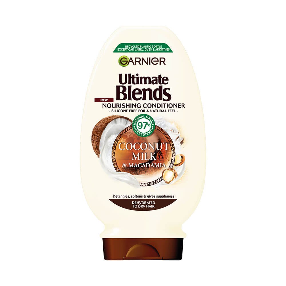 Garnier Ultimate Blends Coconut Milk For Dry Hair Coconut Milk & Macadamia Conditioner For Dry Hair