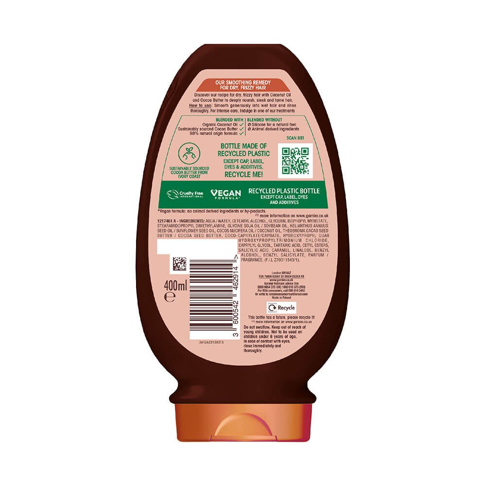 Garnier Ultimate Blends Coconut Oil & Cocoa Butter Conditioner For Frizzy Hair