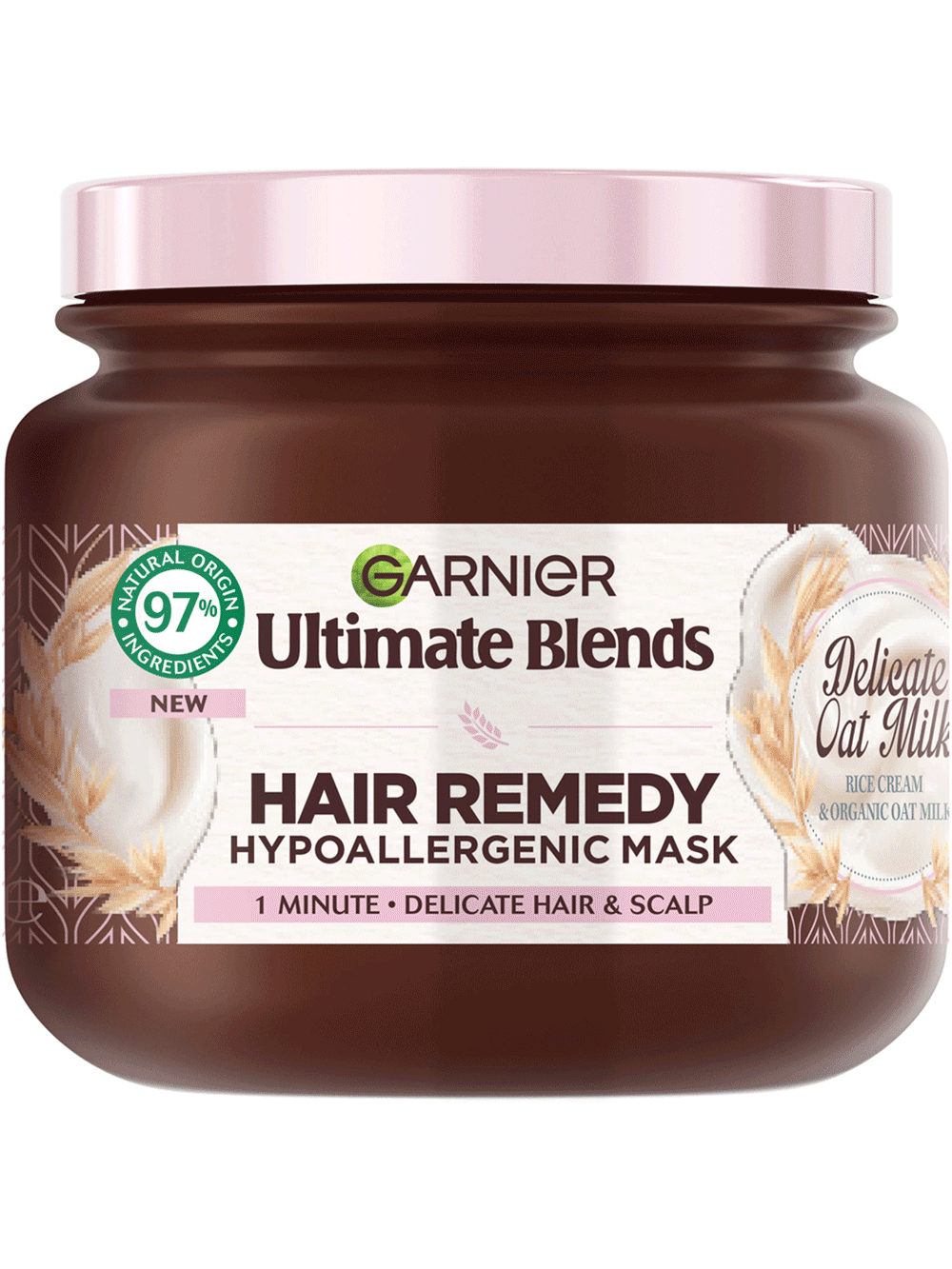 Garnier Ultimate Blends Delicate Oat Milk Hair Remedy Hypoallergenic Mask For Delicate Hair & Scalp