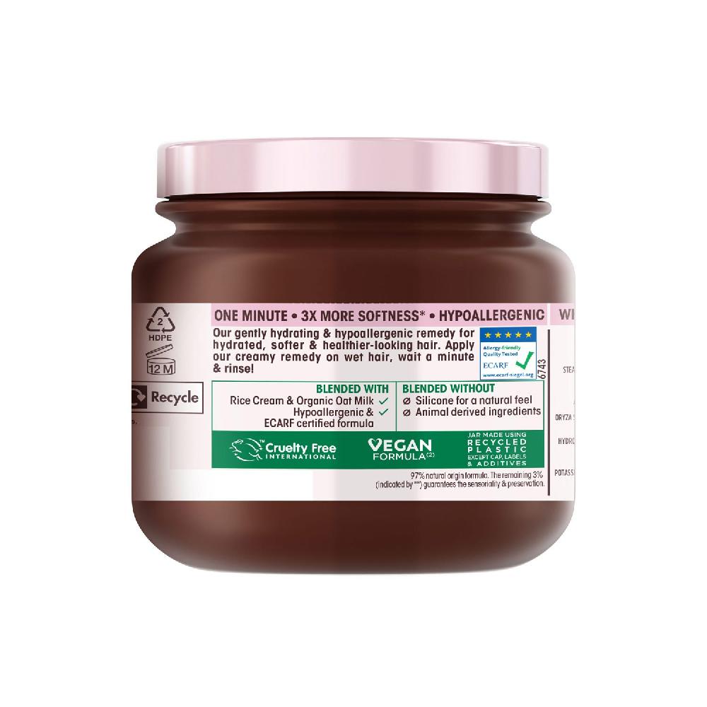 Garnier Ultimate Blends Delicate Oat Milk Hair Remedy Hypoallergenic Mask For Delicate Hair & Scalp