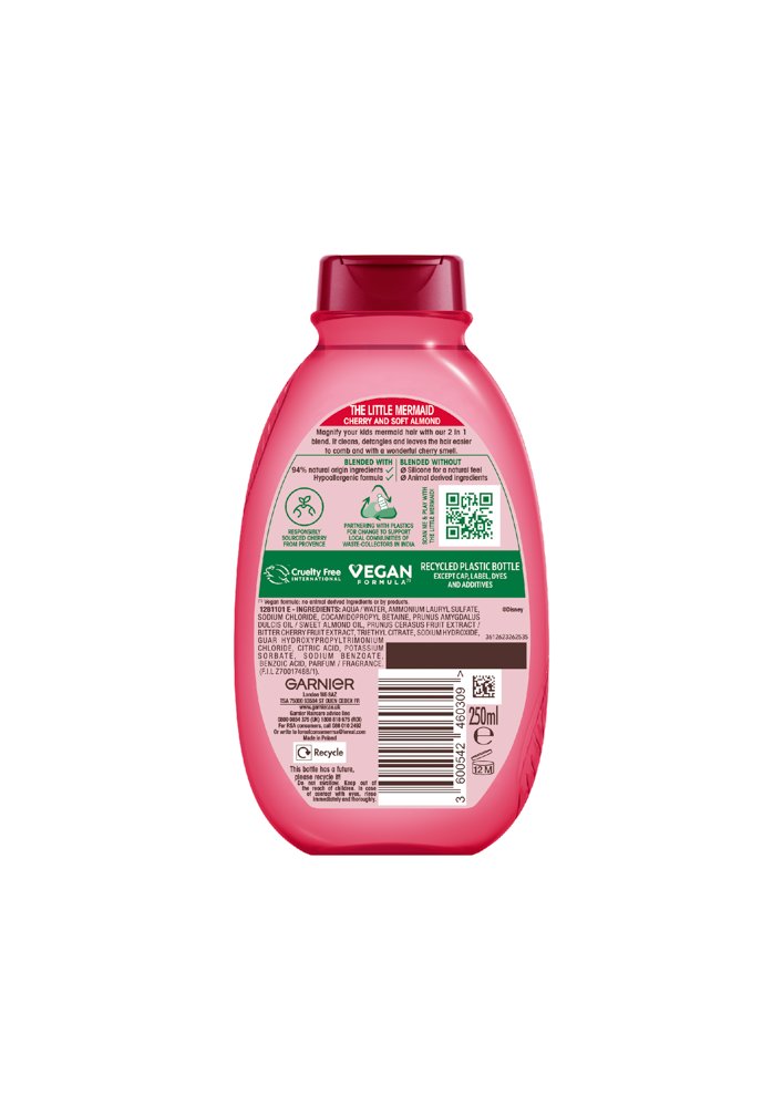 Garnier Ultimate Blends Kids Cherry Detangling Shampoo