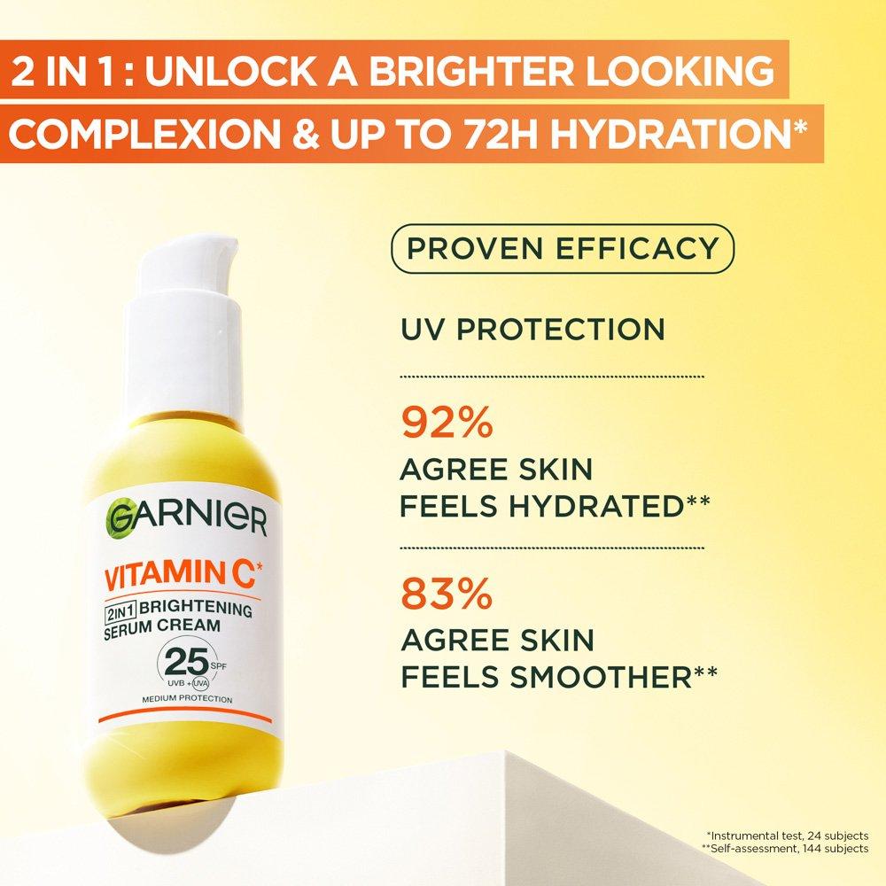Garnier VITAMIN C Vitamin C* 2 In 1 Brightening Serum Cream