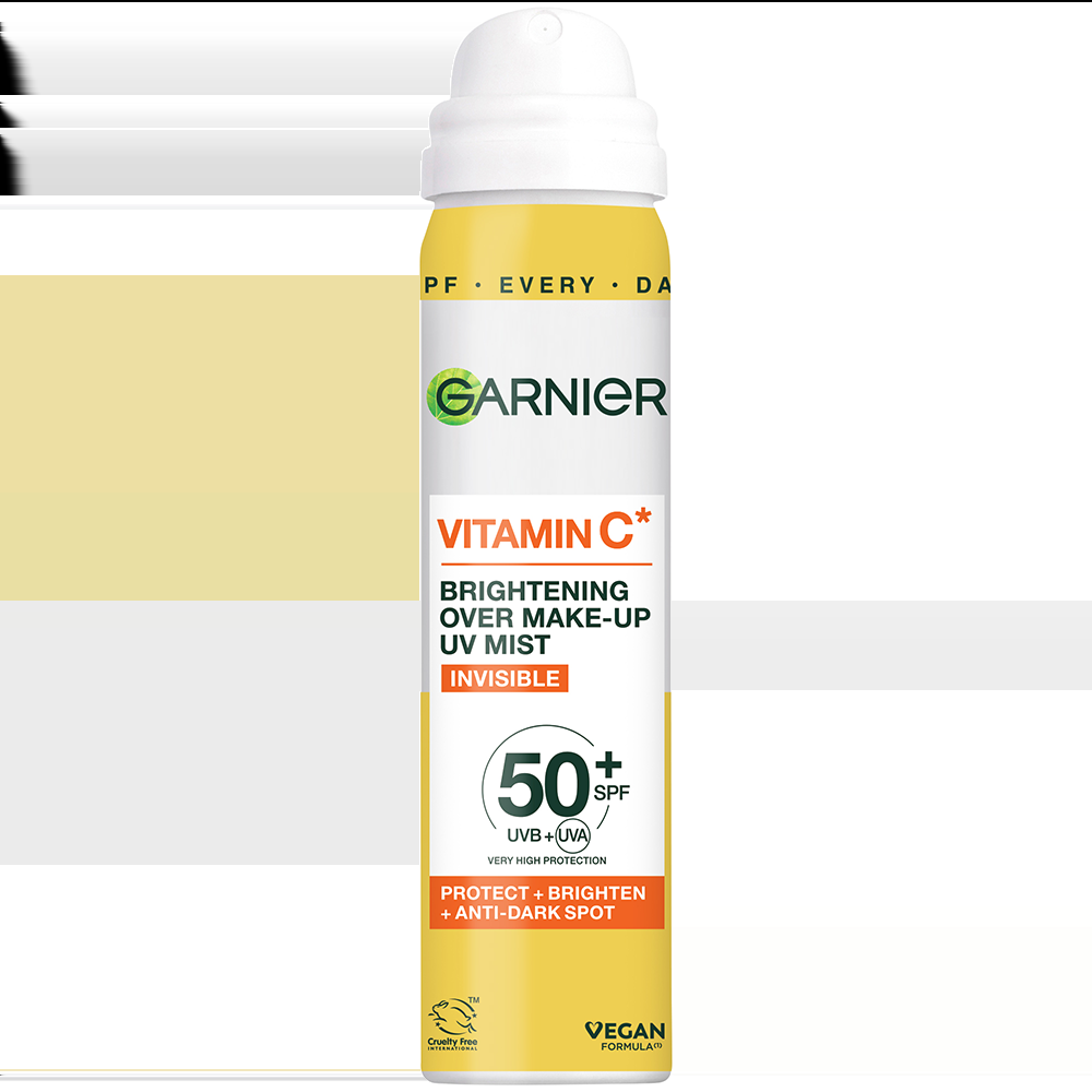 garnier Vitamin C Vitamin C* Brightening Over Make-Up UV Mist Invisible